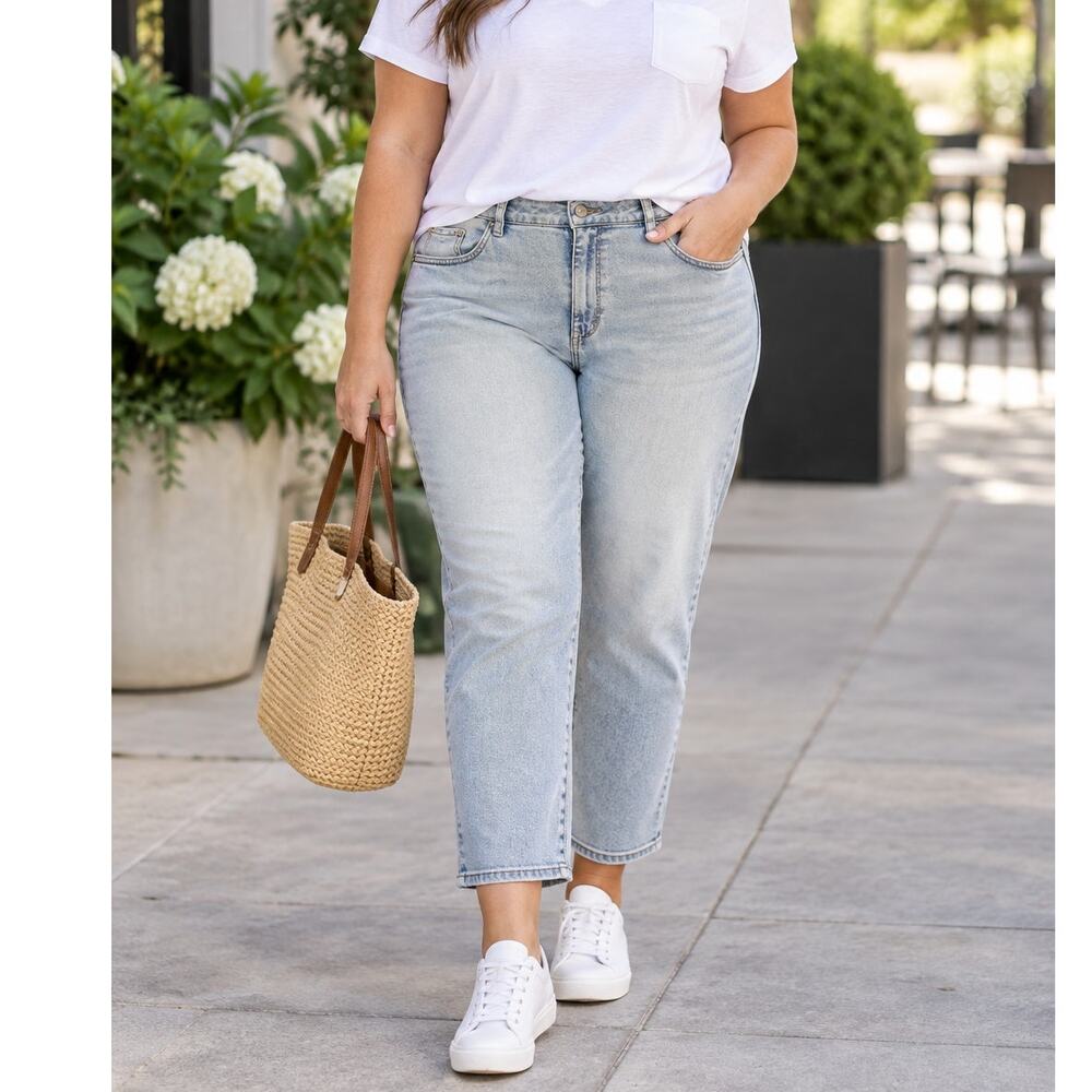 DL1961 NEW Patti Jeans Womens Size 16W Straight High Rise Vintage Ankle Eco
